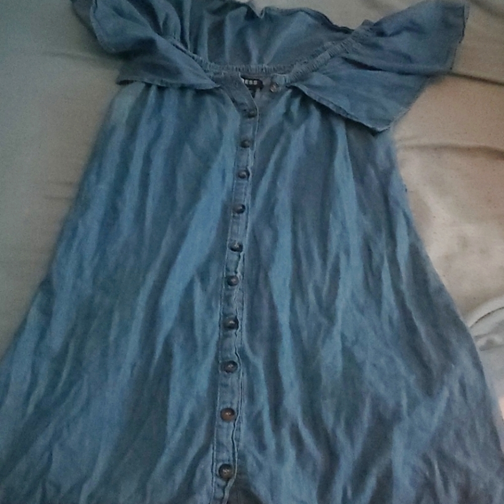 Cute Denim Style Summer Dress